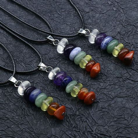 Healing Natural 7 Chakra Stone Necklace - Life Changing Products