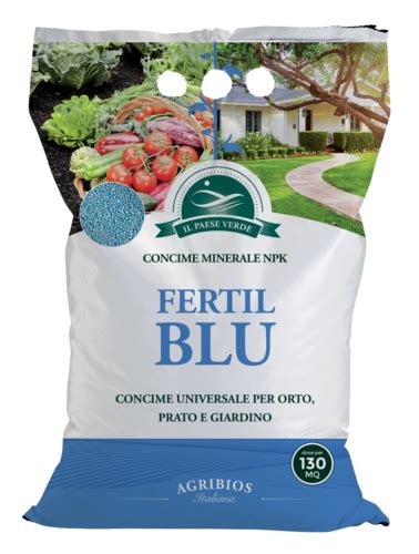 Concime Granulare NPK BLU 5 Kg Per Orto Agrumi Prato Giardino NUTRE 60