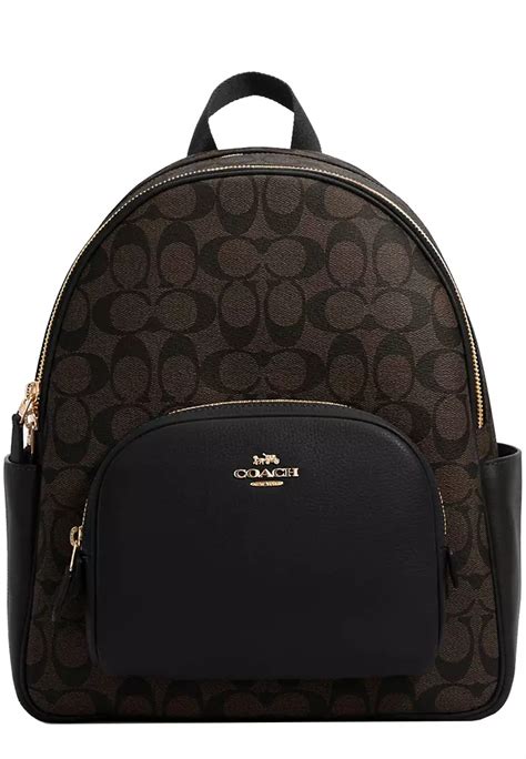 Buy Coach Coach Court Backpack Bag In Signature Canvas In Brown Black 5671 Online Zalora Malaysia