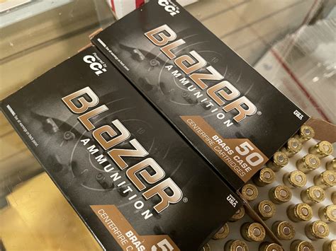 100 Rounds Cci Blazer Brass 9mm 124 Grain Full Metal Jacket New In Boxes 9mm Luger For Sale At