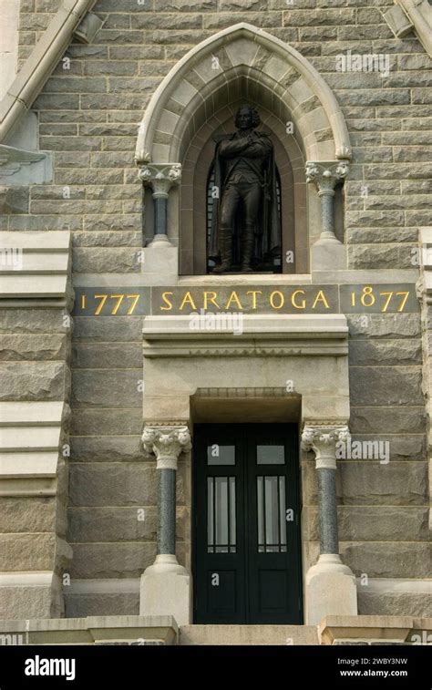 Saratoga Monument Saratoga National Historic Site New York Stock