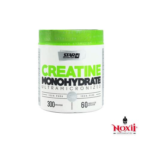 Creatina Monohidratada 100 Pura 300gr Sin Sabor Star Nutrition