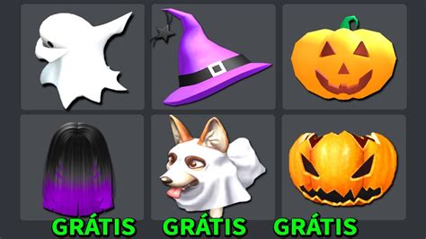 PEGUE AGORA 11 ITENS GRÁTIS de HALLOWEEN CHEGOU no ROBLOX YouTube