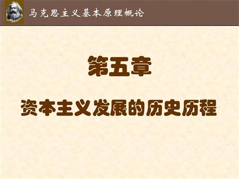 马克思主义基本原理第五章 资本主义发展的历史进程word文档在线阅读与下载无忧文档