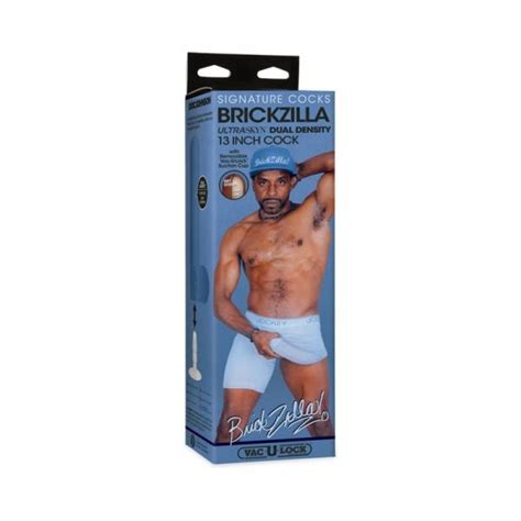 Signature Cocks Brickzilla Ultraskyn Cock With Removable Vac U Lock