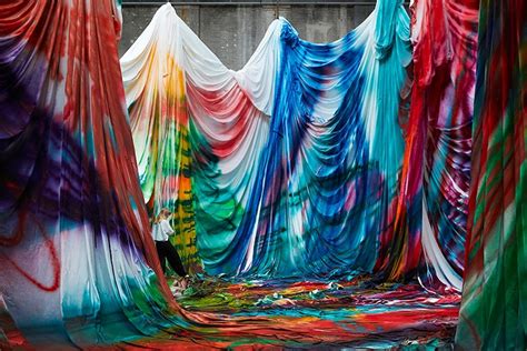 Katharina Grosse's Transforms Warehouse Into Kaleidoscope Installation