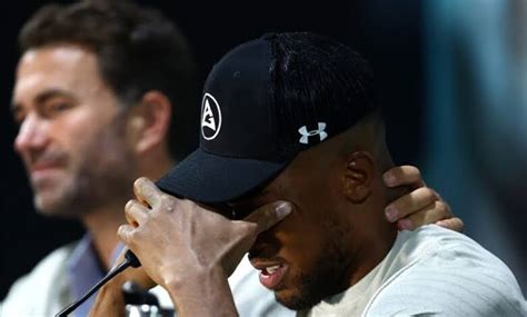 anthony joshua breaks   tears   loss  usyk