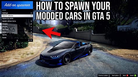 How To Spawn Modded Cars In Gta How To Install The Add On