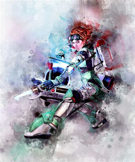 Apex Legends Horizon Watercolor Poster Digital Art By Kailani Smith