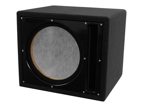 BELVA BBX110BK Single 10-inch Ported Car Subwoofer Box Enclosure MDF ...