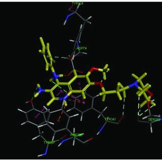 D Binding Mode Of Compound G With Bche Pdb Code Bds