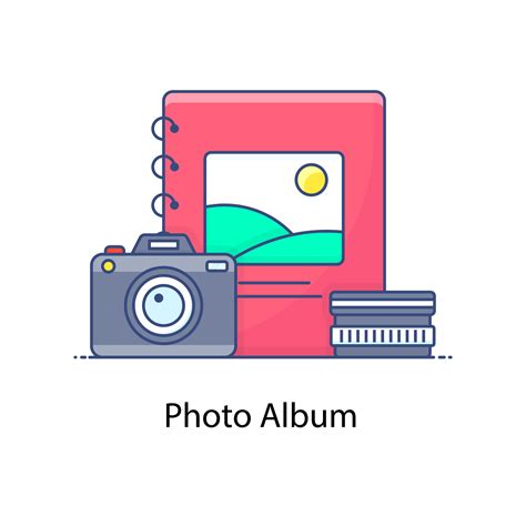 Photo album icon wedding album in flat style 5051745 Vector Art at Vecteezy