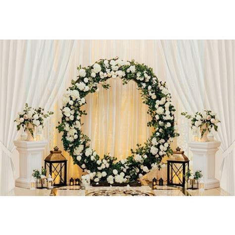 Painel De Festa Sem Emendas Arco De Flores Casamento X M Shopee Brasil