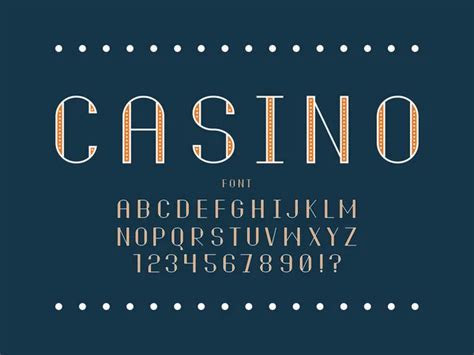 Casino font Vector Art Stock Images | Depositphotos