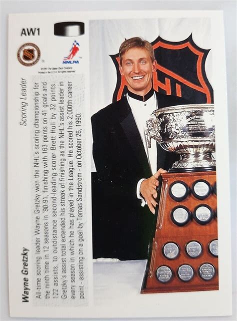 Wayne Gretzky Ud Upper Deck Award Winners Hologram Card Aw Ebay