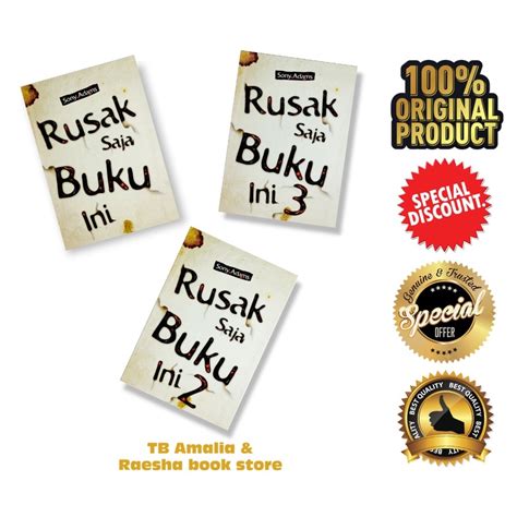 Jual Paket Buku Rusak Saja Buku Ini Sony Adams Shopee Indonesia