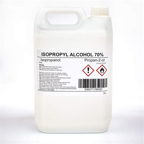 Isopropyl Alcohol 70 Isopropanol 5 Litre 5L Propan 2 Ol IPA Propan 2