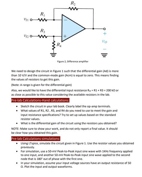 Figure Difference Amplifier We Need To Studyx