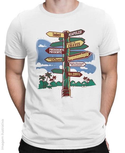 Camiseta Turma Do Chaves Exclusiva S Rie Branca Algod O No Elo