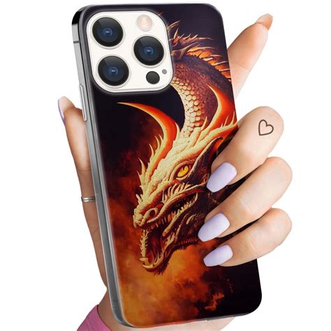 Etui Do Iphone Pro Max Wzory Smoki Dragon Taniec Smok W Obudowa Case