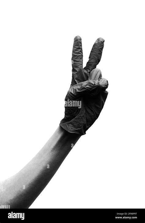 Black Nitrile Gloves Black And White Stock Photos And Images Alamy