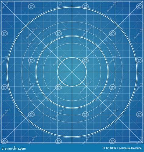 Vector Blueprint Background Linear Paper Template Backdrop