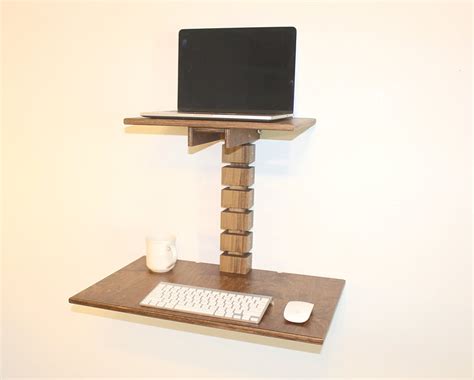 Wall-Mounted Standing Desk - The Awesomer