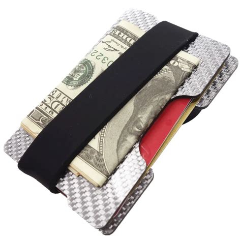 Carbon Fiber Credit Card Holder Rfid Blocking Slim Travel Wallet Durable Purse For Men