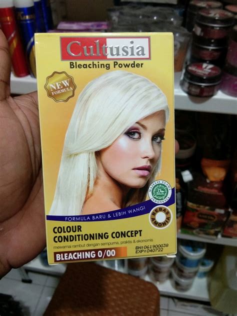 Jual Bleaching Cultusia Hair Color Permanen Krim Pewarna Rambut Cream