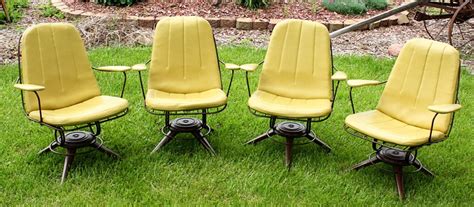 Vintage Homecrest Chairs patio chairs set of 4 by OldCottonwood