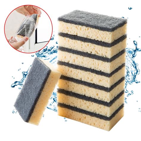 High Density Wave Dishwashing Sponge Wipe Kitchen Color Cleaning Sponge Block