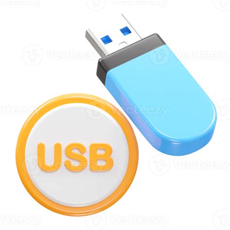 Pendrive Usb Icon 3d Rendering Illustration Element 38055056 Png