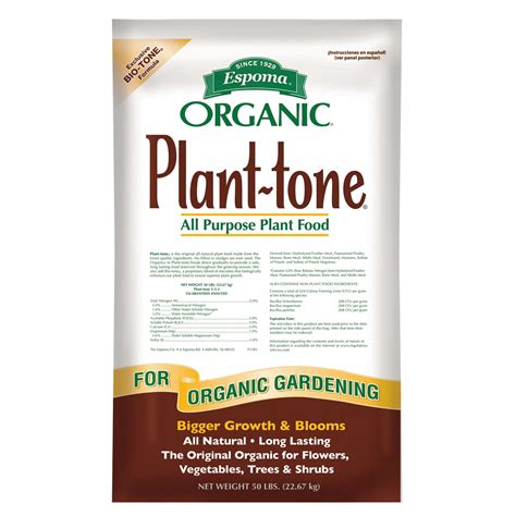 Espoma PT50 50 Lb Organic Plant Tone All Purpose Plant Food Walmart