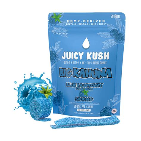 Juicy Kush Big Kahuna Sour Belt Gummies Mg Delta Resellers