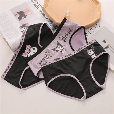 3pcs Kuromi Underpants Kawaii Sanrio Mymelody Cinnamoroll Japanese