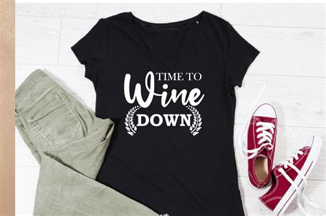 Time To Wine Down Svg Design Graphic By Md Abdur Rouf · Creative Fabrica