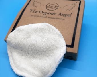 Reusable Organic Bamboo Cotton Facial Rounds Makeup Remover Pads In