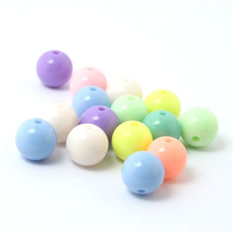 New Arrivals Assorted Bright Colors Acrylic Loose Spacer Beads Plastic