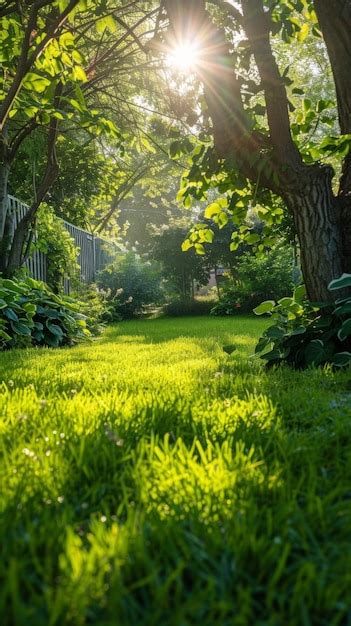 Premium Photo Sunlight Filtering Through Trees And Grass