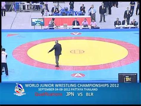 WORLD JUNIOR WRESTLING CHAMPIONSHIPS 2012 JPN VS BLR YouTube