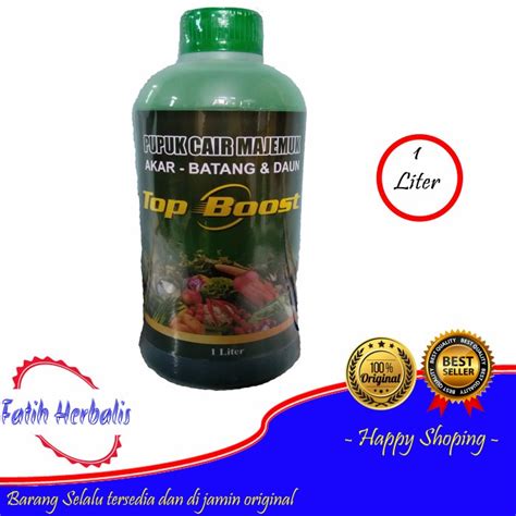 Jual Pupuk Top Boost Kemasan Pabrik 1 Liter Booster Pertumbuhan Tanaman