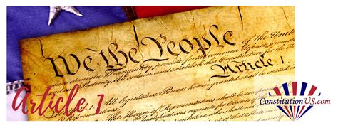 Article 1 of the Constitution - Constitution of the United States