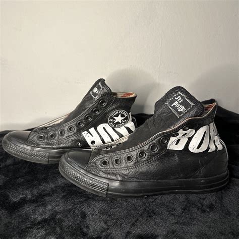 Converse X Sex Pistols Black Leather Nowhere Boredom Gem