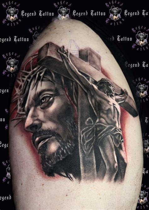 realistic jesus tattoo by legendtattoo on DeviantArt