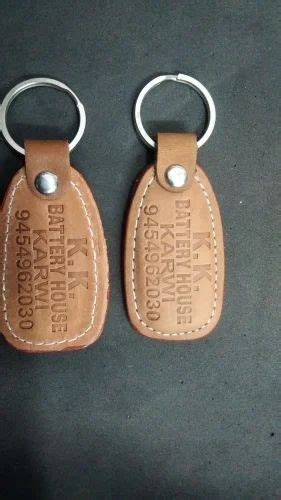 Customized Leather Key Rings For Promotional Gift Packaging Size