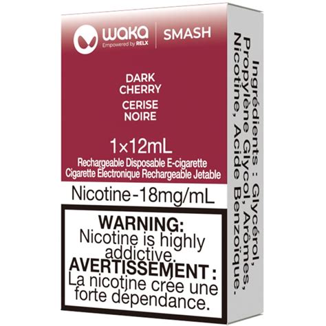 Waka Smash Disposable Vape Dark Cherry Pk Puffs Ml