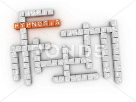 3d Image Hypnosis Issues Concept Word Cloud Background Graphic 53890837