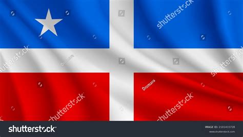 Flag Lares Puerto Rico Realistic Waving Stock Vector (Royalty Free ...