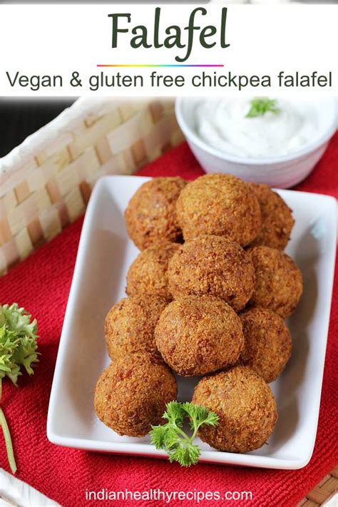 Falafel Recipe How To Make Chickpea Falafel Swasthi S Recipes