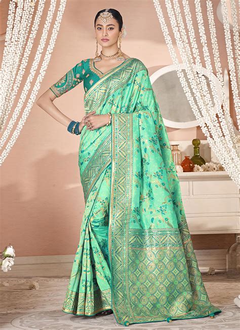 Royal Rutba Wedding Wear Double Blouse Concept Viscose Silk Sarees